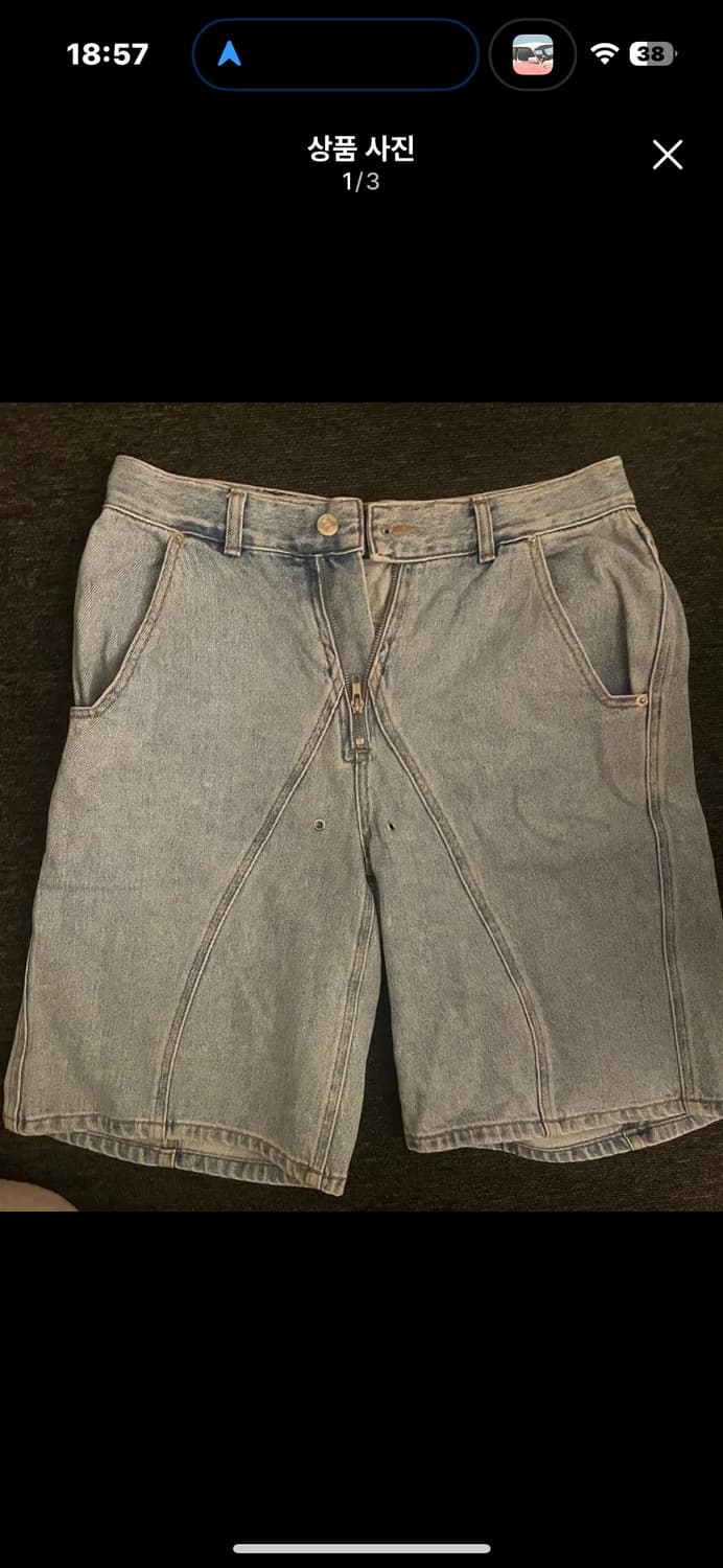 51퍼센트 데님 반바지 30 상품이미지1