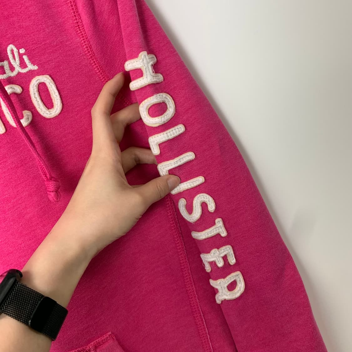 홀리스터 y2k 와투케 핑크 후드집업 상품이미지5