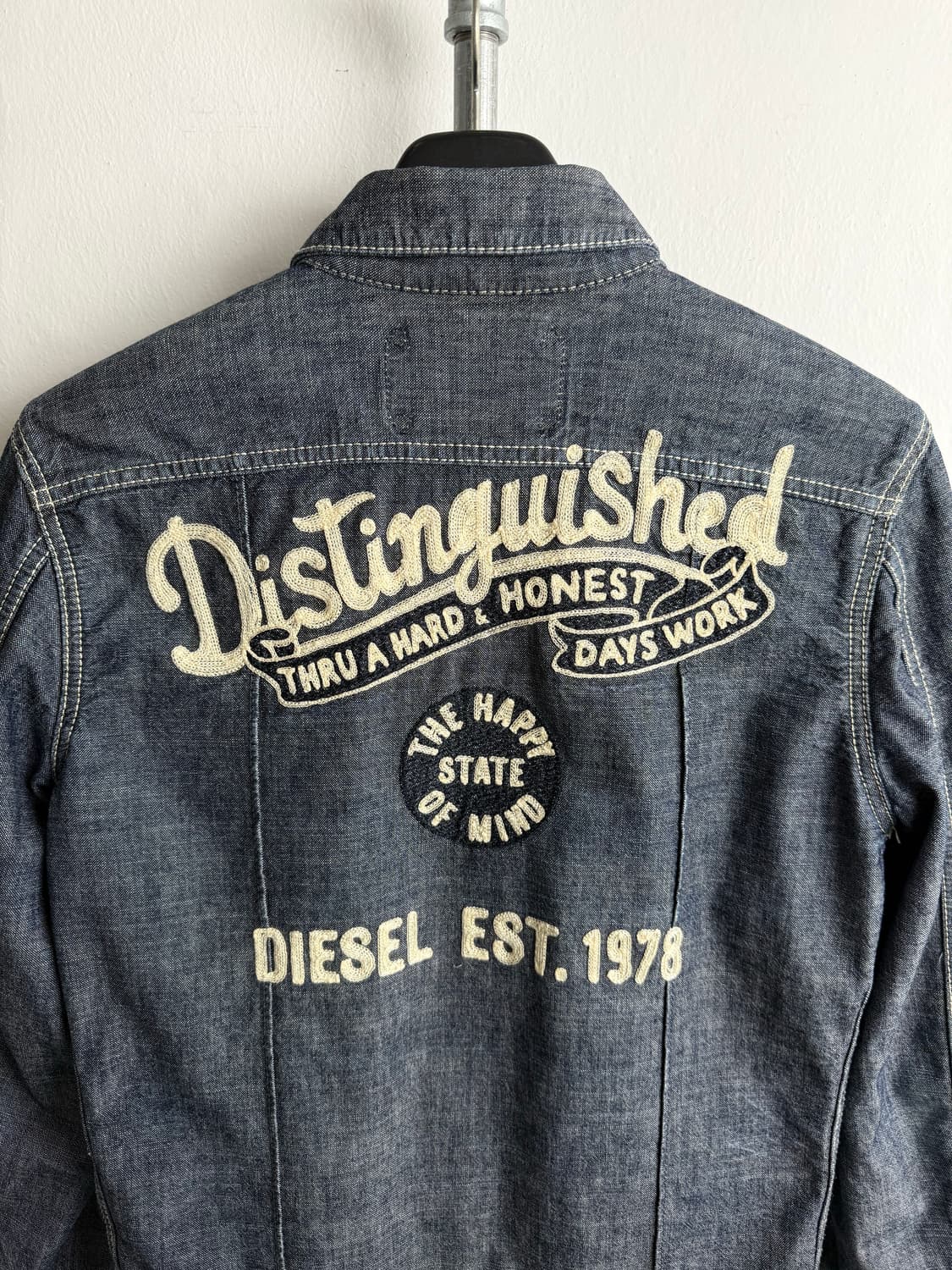 Diesel Denim Embroidered Trucker Jacket 상품이미지7