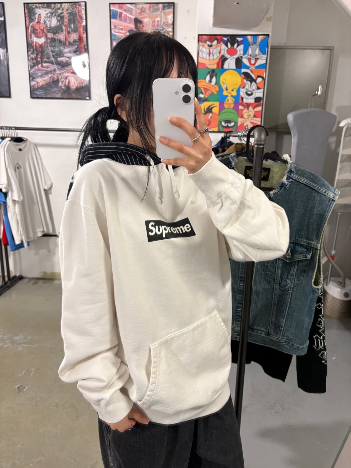 슈프림 꼼데가르송 후디 상품이미지3