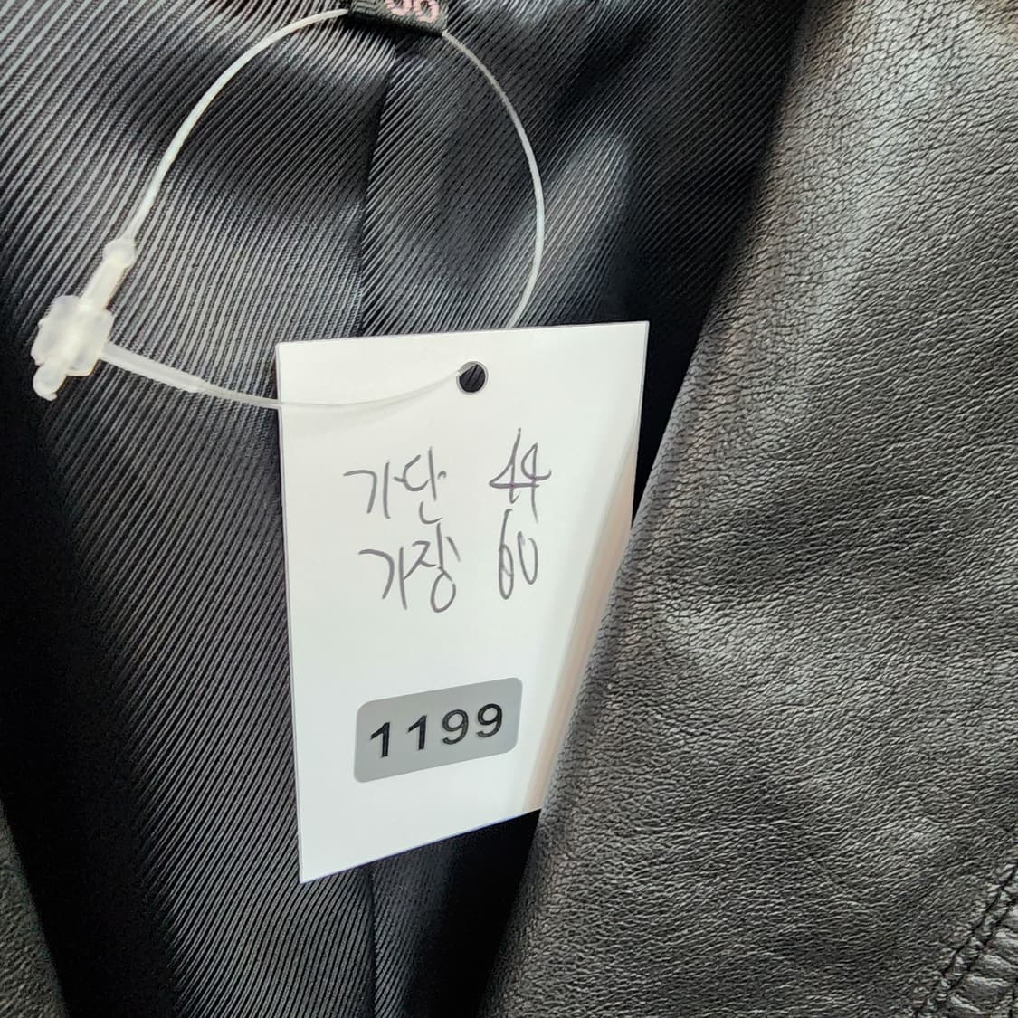 씨티지 블랙 가죽 여성 자켓 상품이미지7