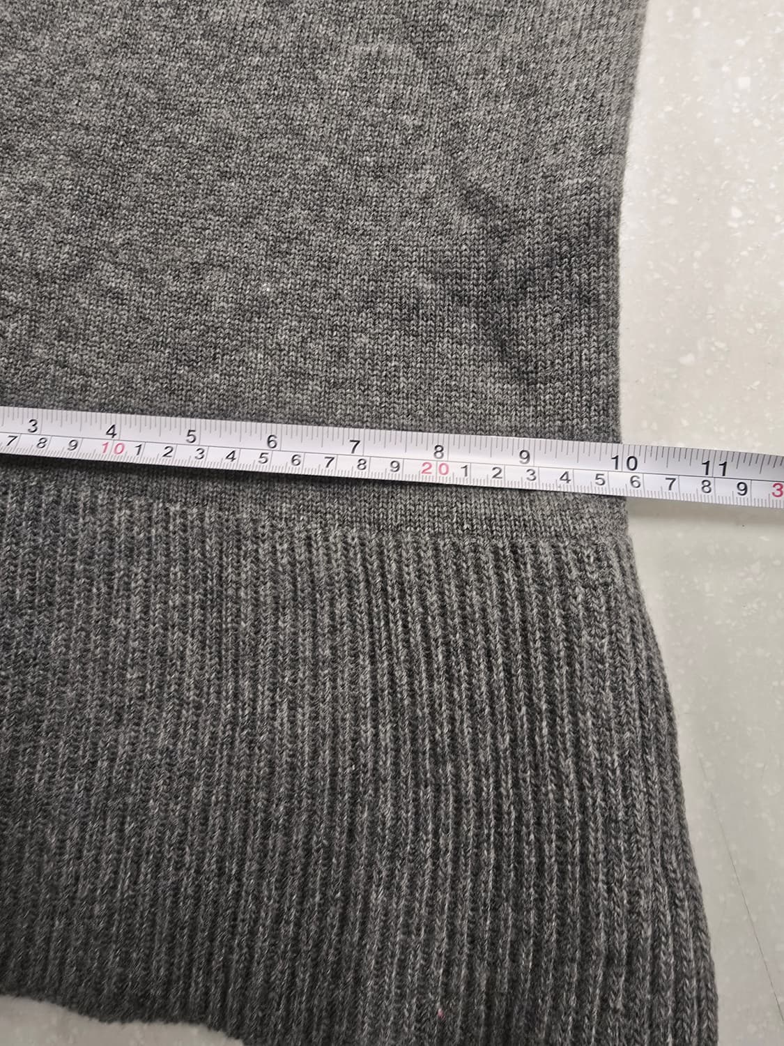 SI 니트 바라클라바 모자 그레이 울혼방 상품이미지6