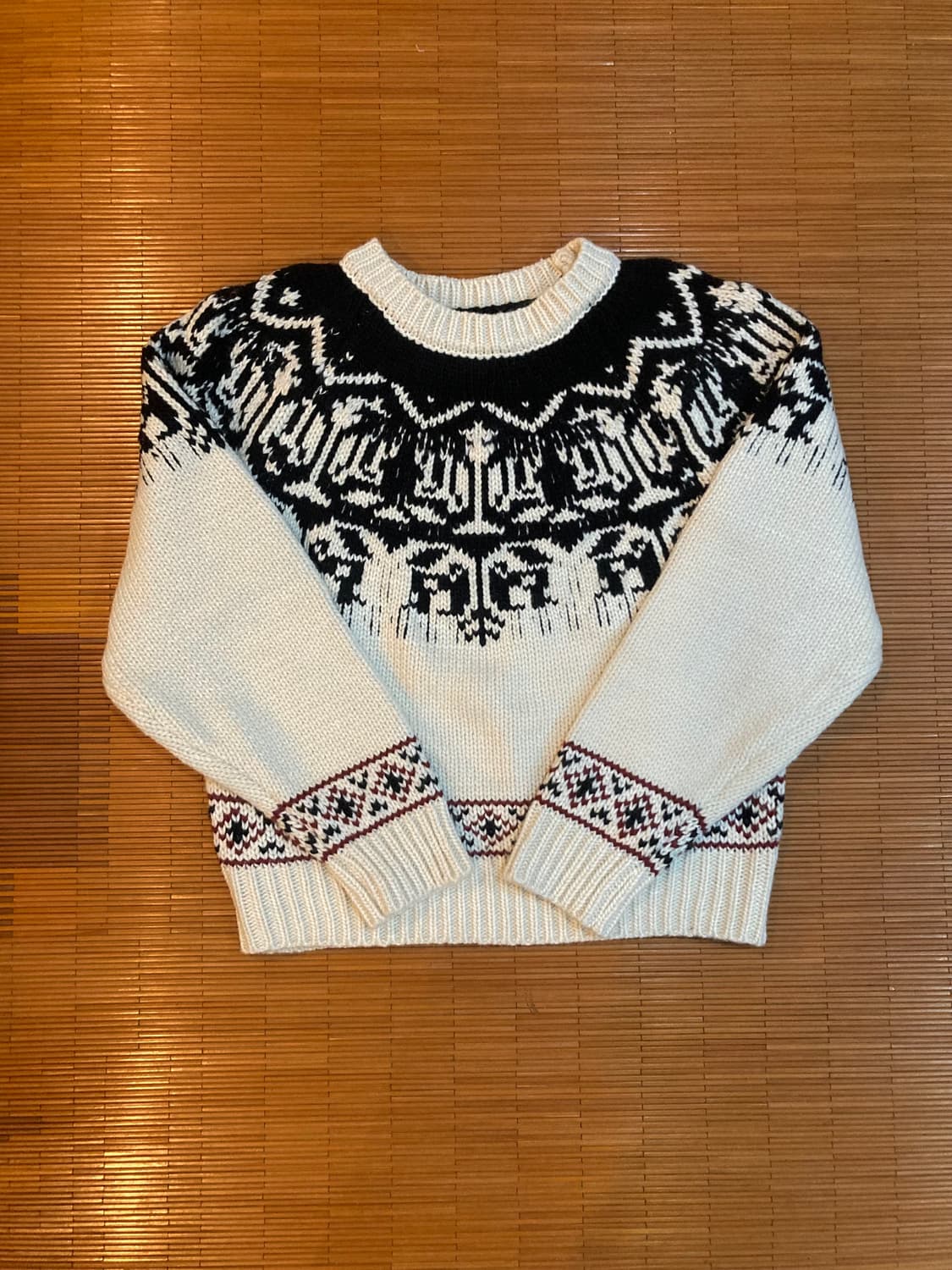 빈티지 노르딕 패턴 니트 상품이미지1