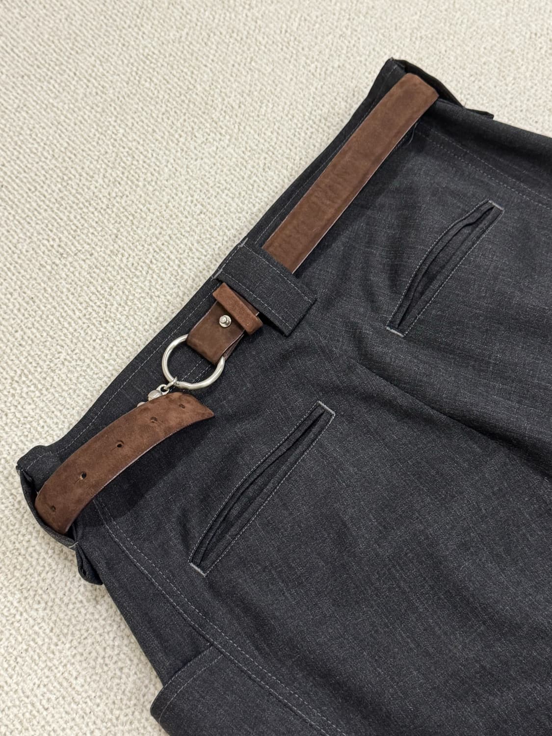 이세이미야케 스웨이드 볼체인 브라운 벨트 상품이미지7