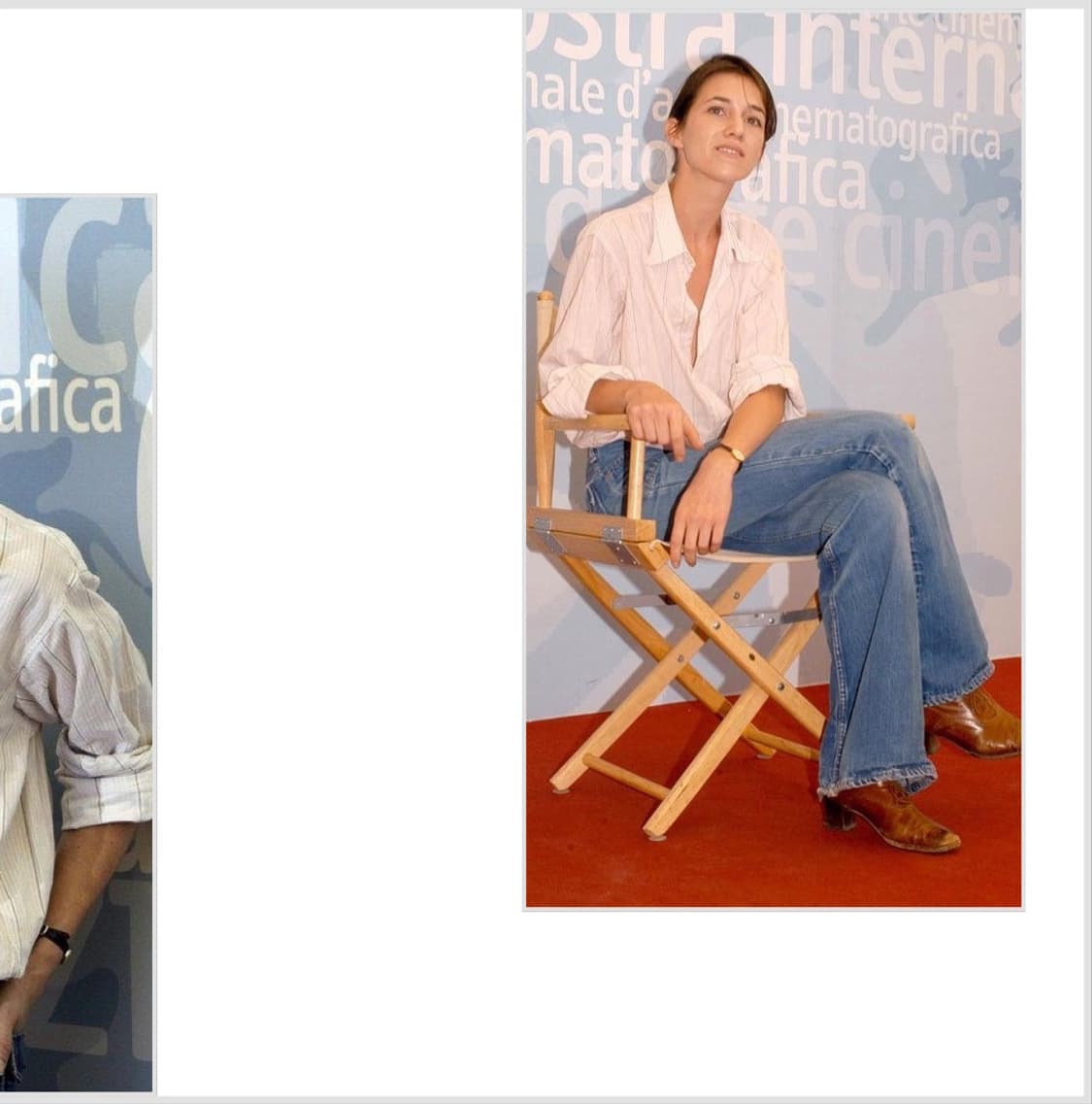 Gianni Versace white stripe shirt 48 상품이미지5