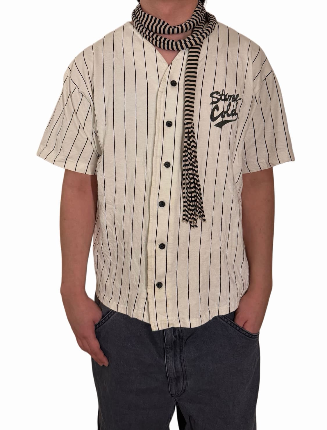 1998 wwf 스톤 콜드 스티브 오스틴 스트라이프 야구 져지 상품이미지1