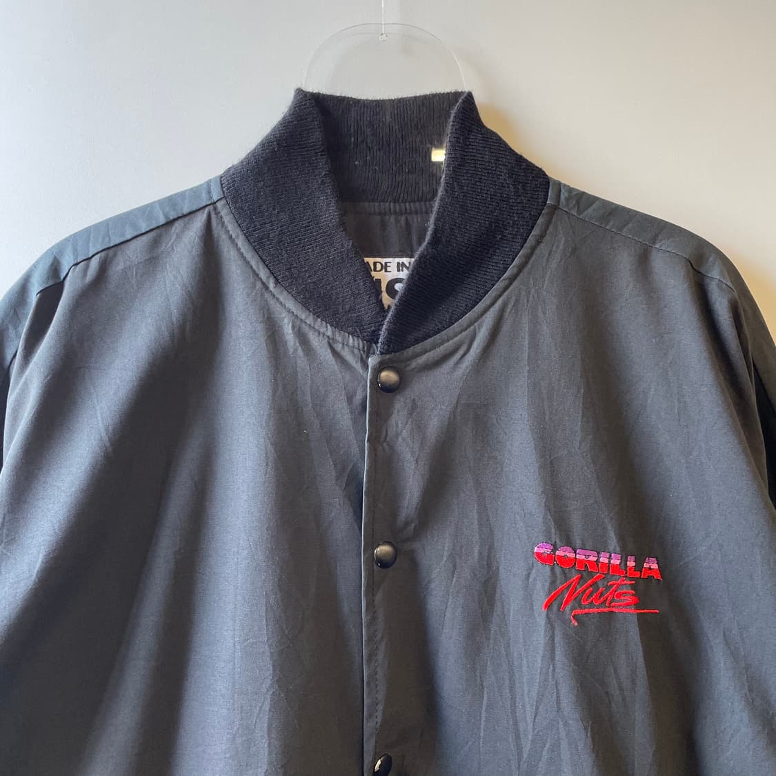 90s  빈티지 고릴라 넛츠 베이스볼 자켓 상품이미지3