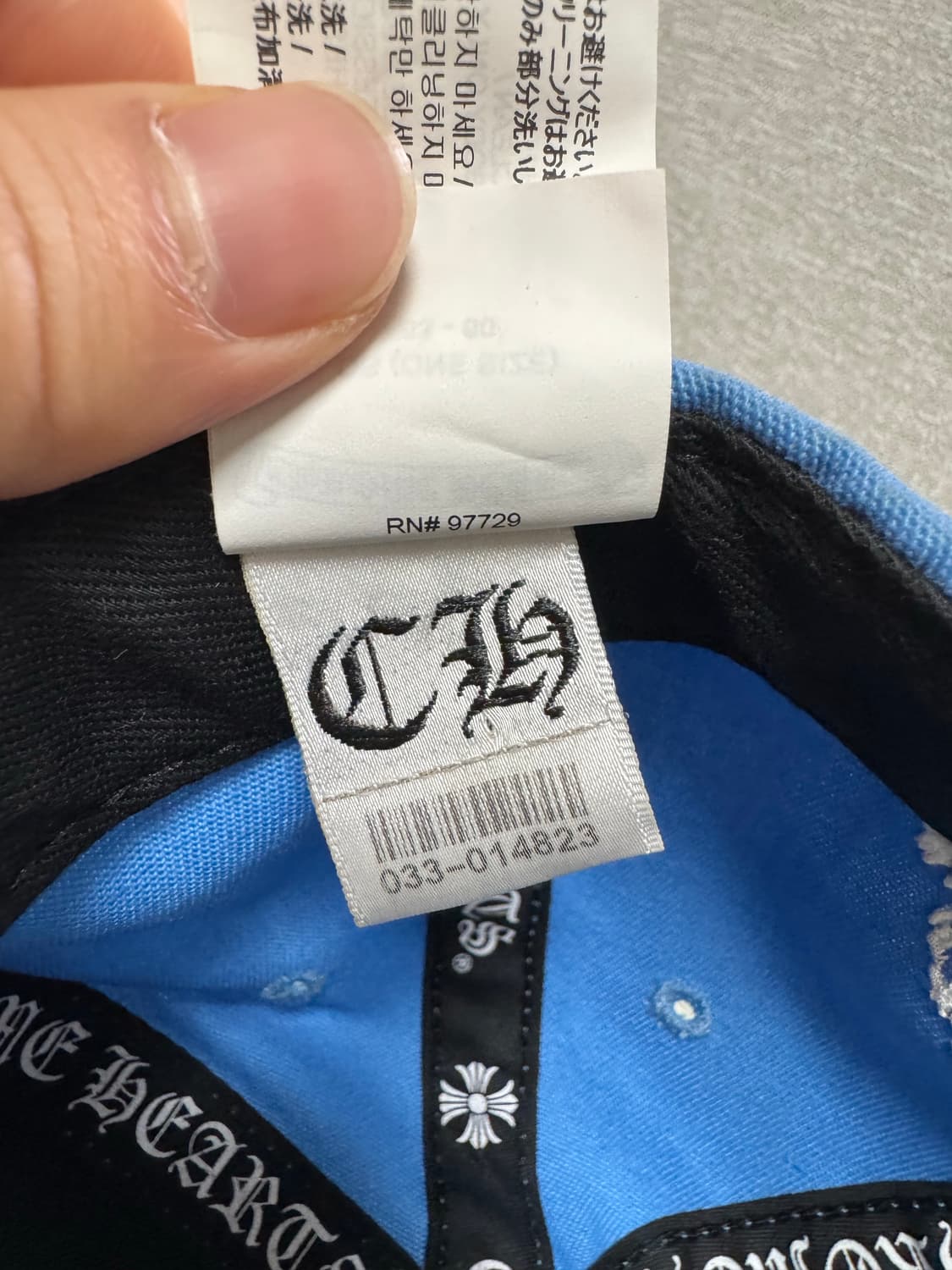 크롬하츠 ch 베이스볼 캡 블루 컬러 상품이미지6