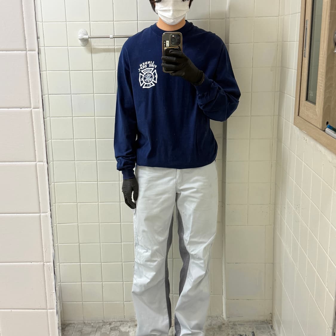 90s 헤인즈 나염 프린팅 싱글스티치 롱슬리브 상품이미지9