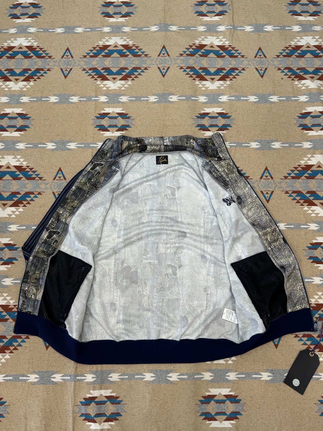 [L] 니들스 L.H.P 별주 보로 프린팅 트랙 자켓  상품이미지4