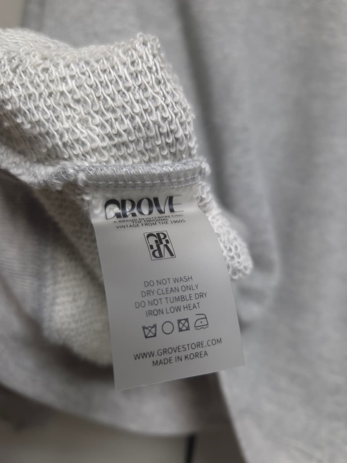 그로브 grove 배색 맨투맨 상품이미지6
