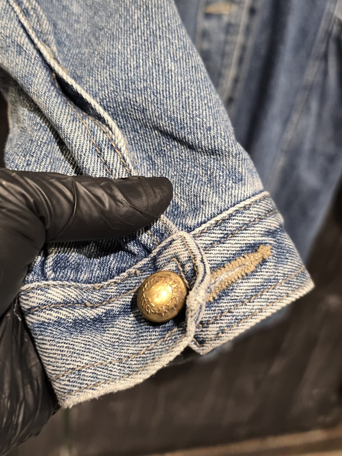 80s Cotton Long Denim Jacket 상품이미지4