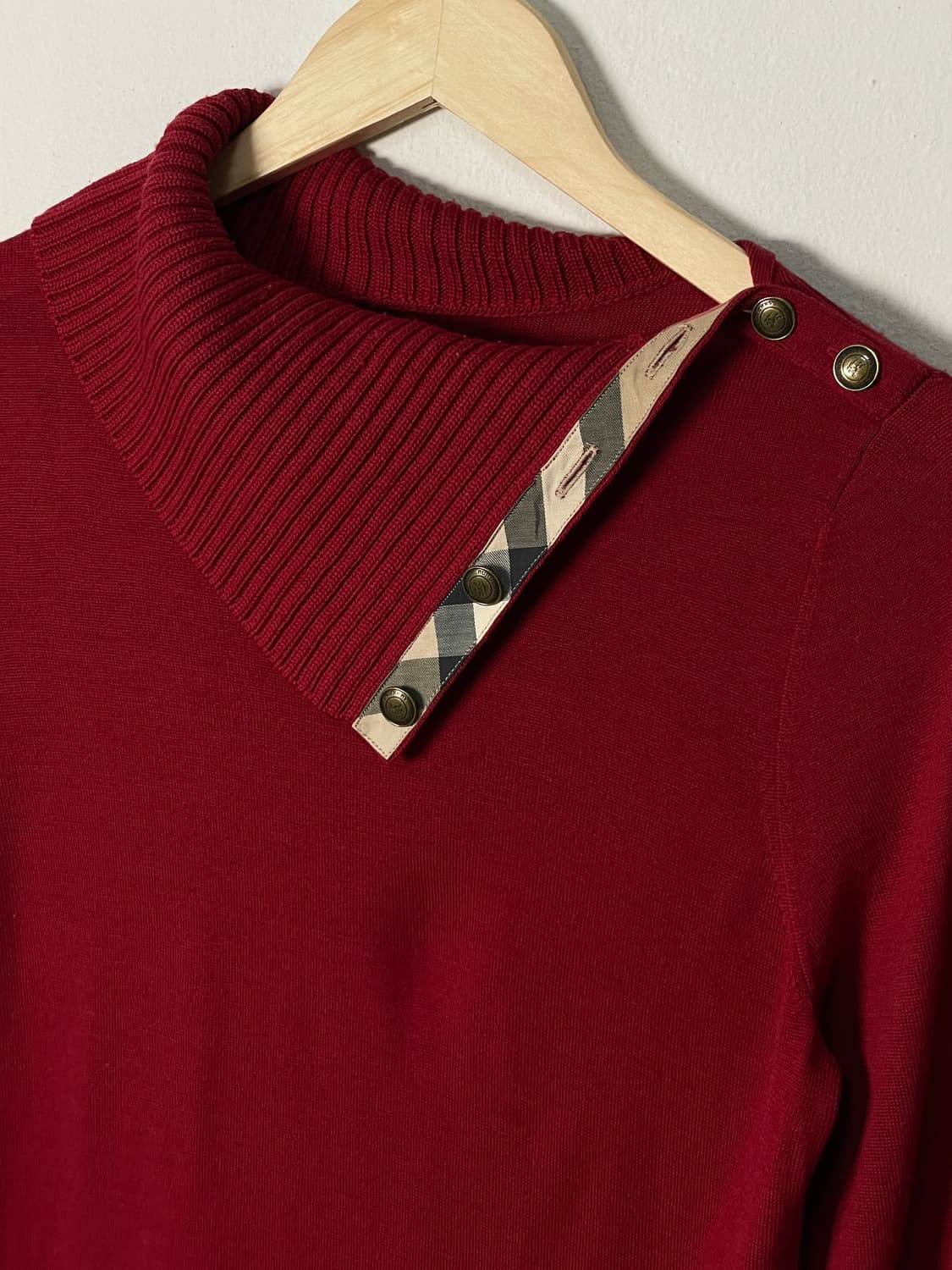 버버리 노바체크띠 목폴라 니트 상품이미지4