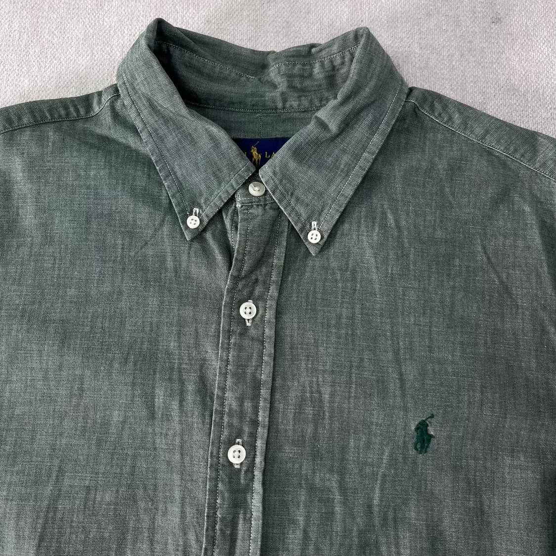 105 폴로랄프로렌 카키 코튼 셔츠 상품이미지2