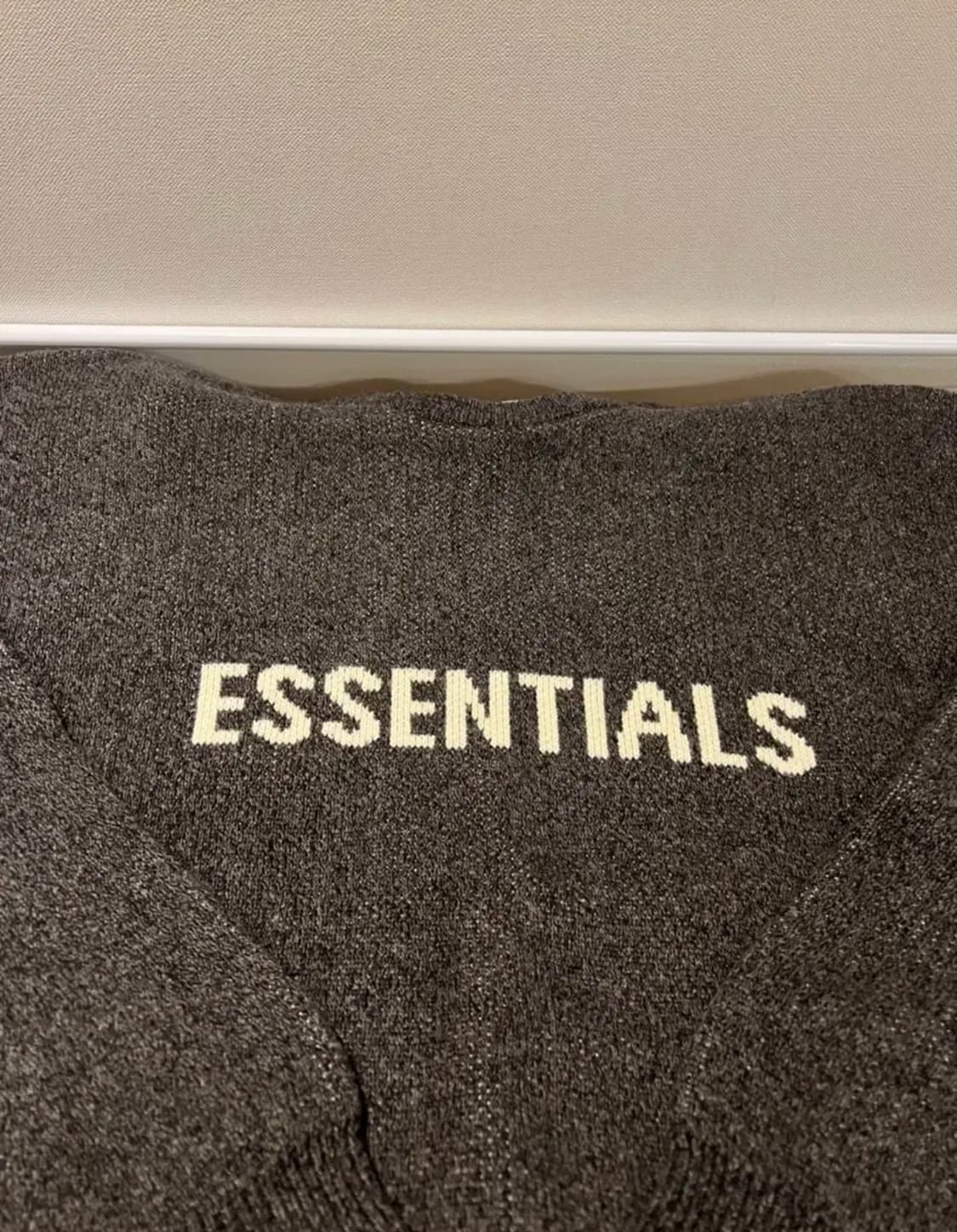 피오갓 에센셜 니트 블랙 멜란지 L 상품이미지2