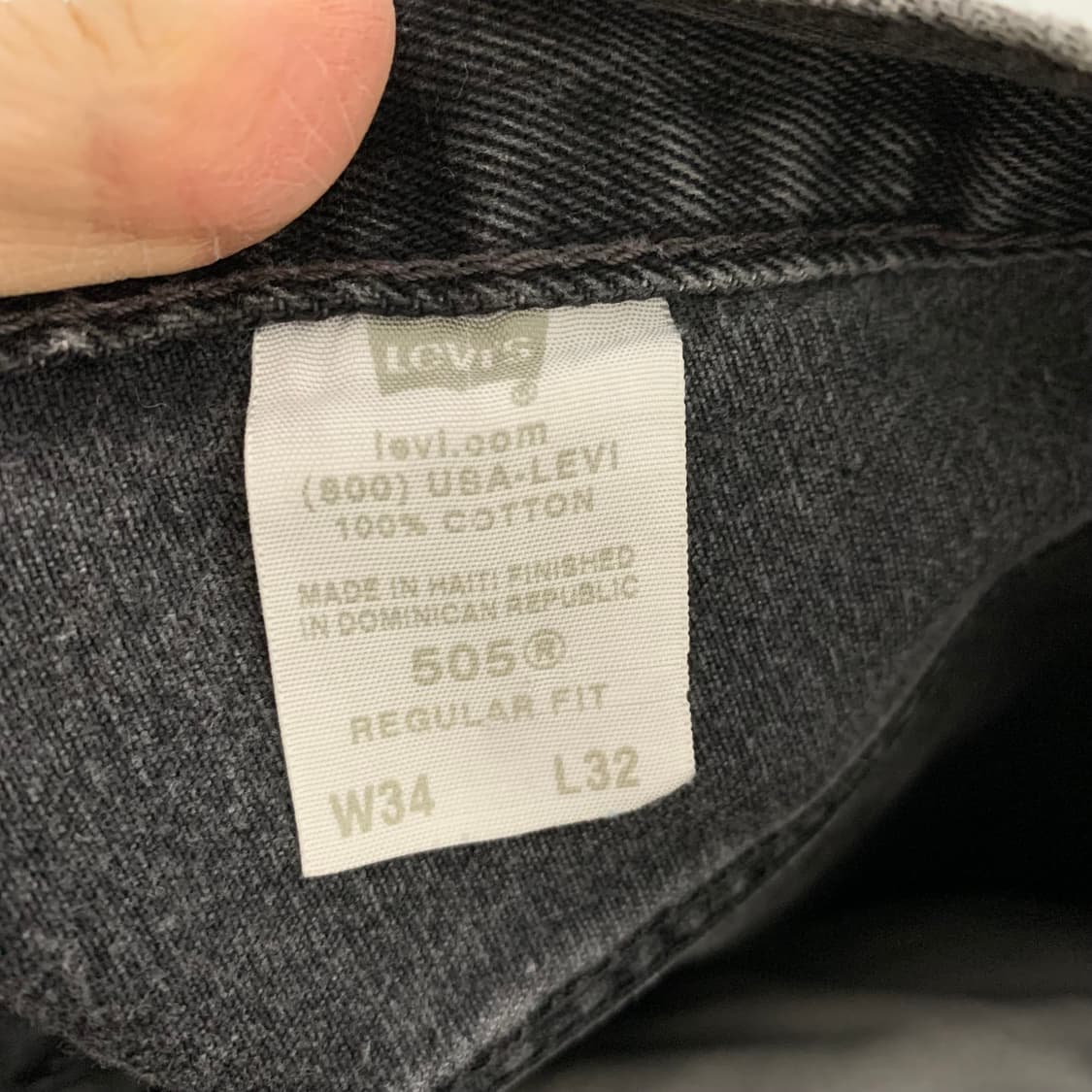 리바이스 흑청 바지 빈티지 데님팬츠 32인치 상품이미지7