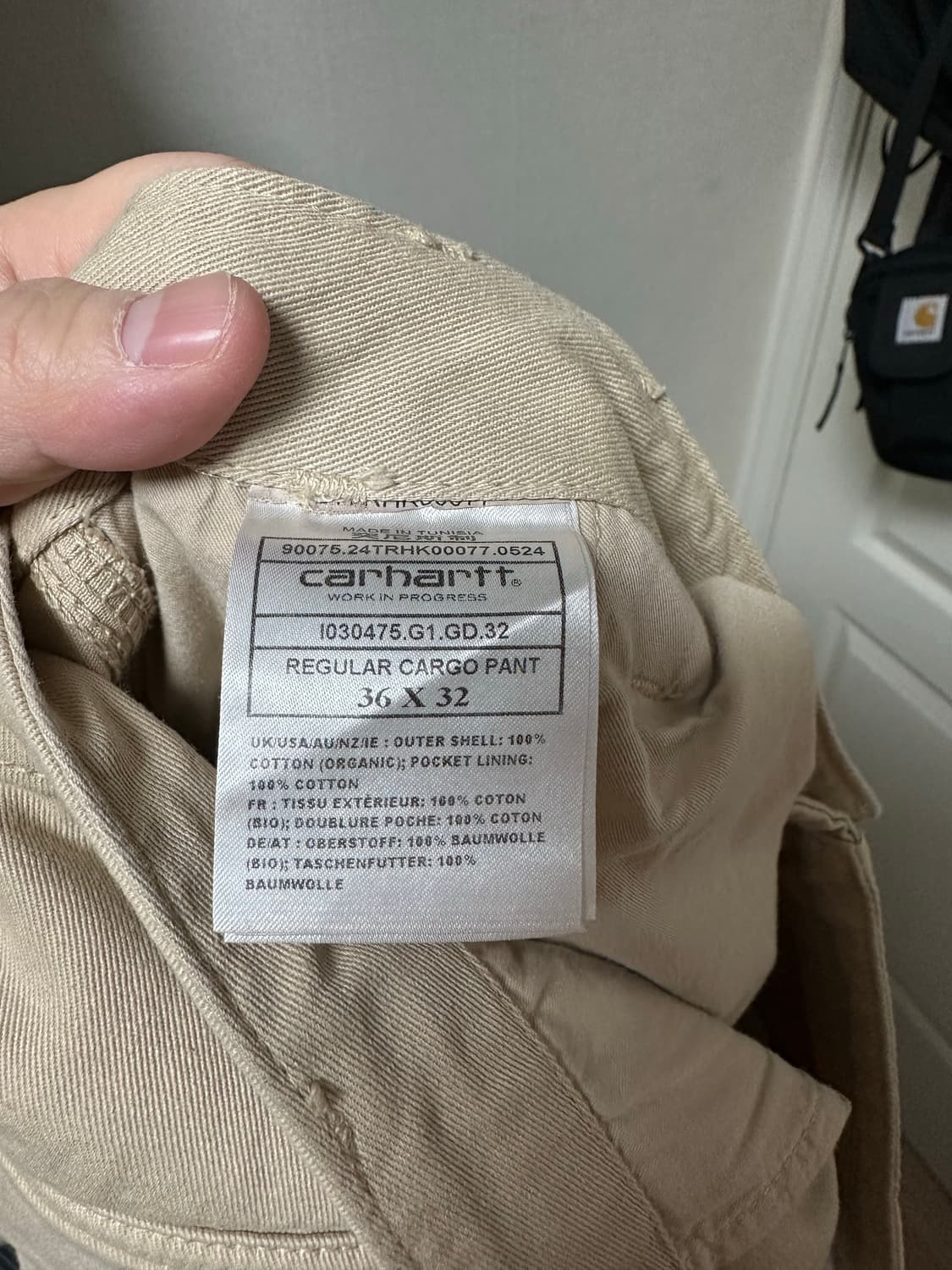 칼하트WIP 레귤러 카고팬츠 모라가 36사이즈 판매합니다 상품이미지6