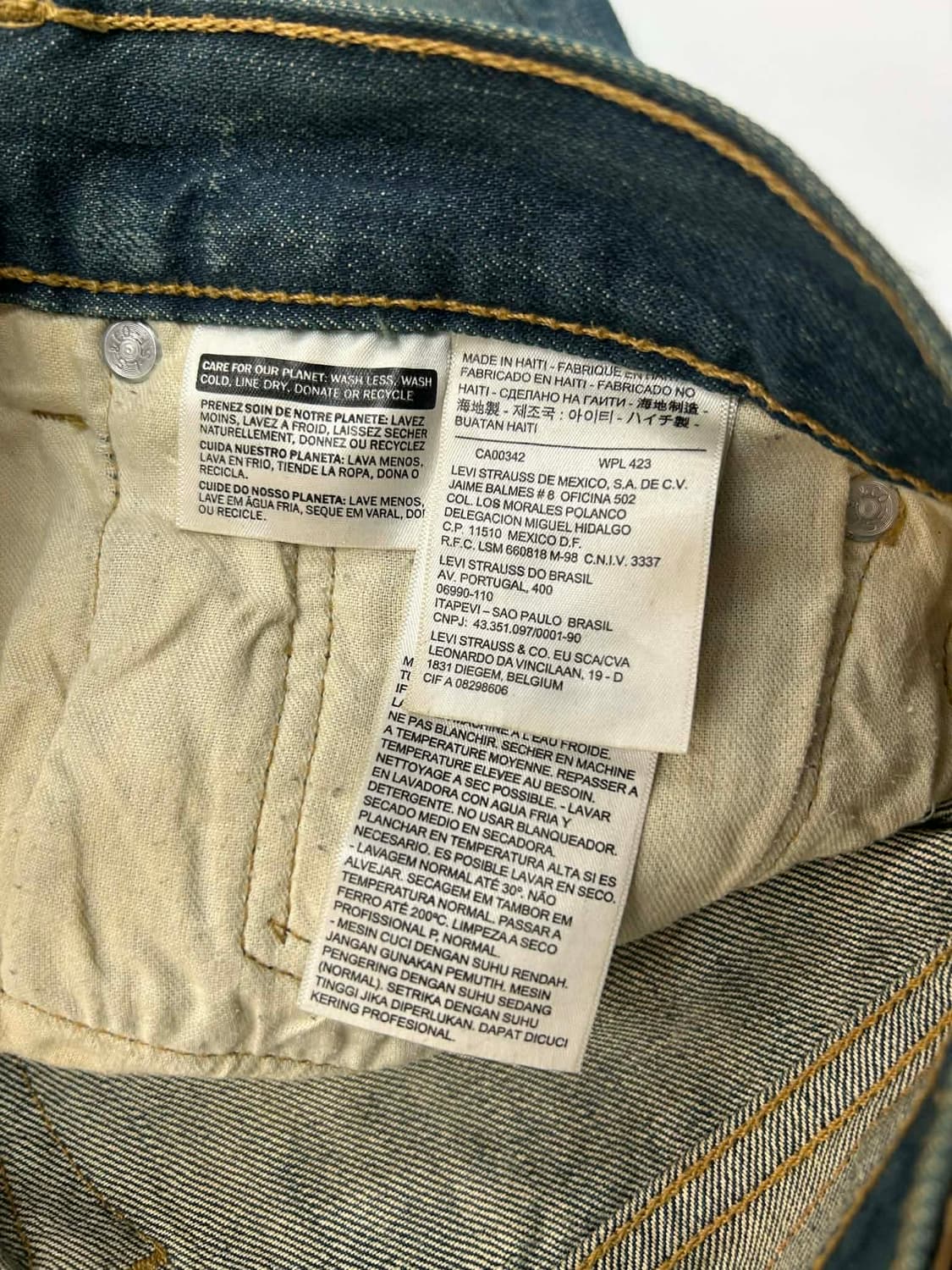 [34x30] 리바이스 501 스트레이트 데님 팬츠 상품이미지5