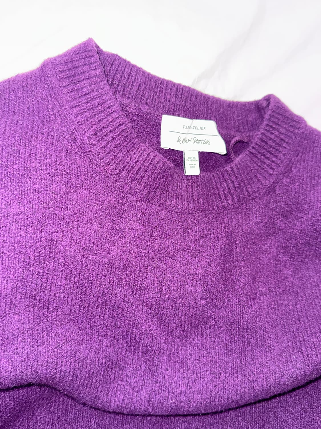 앤아더스토리즈 바이올렛 니트 상품이미지3
