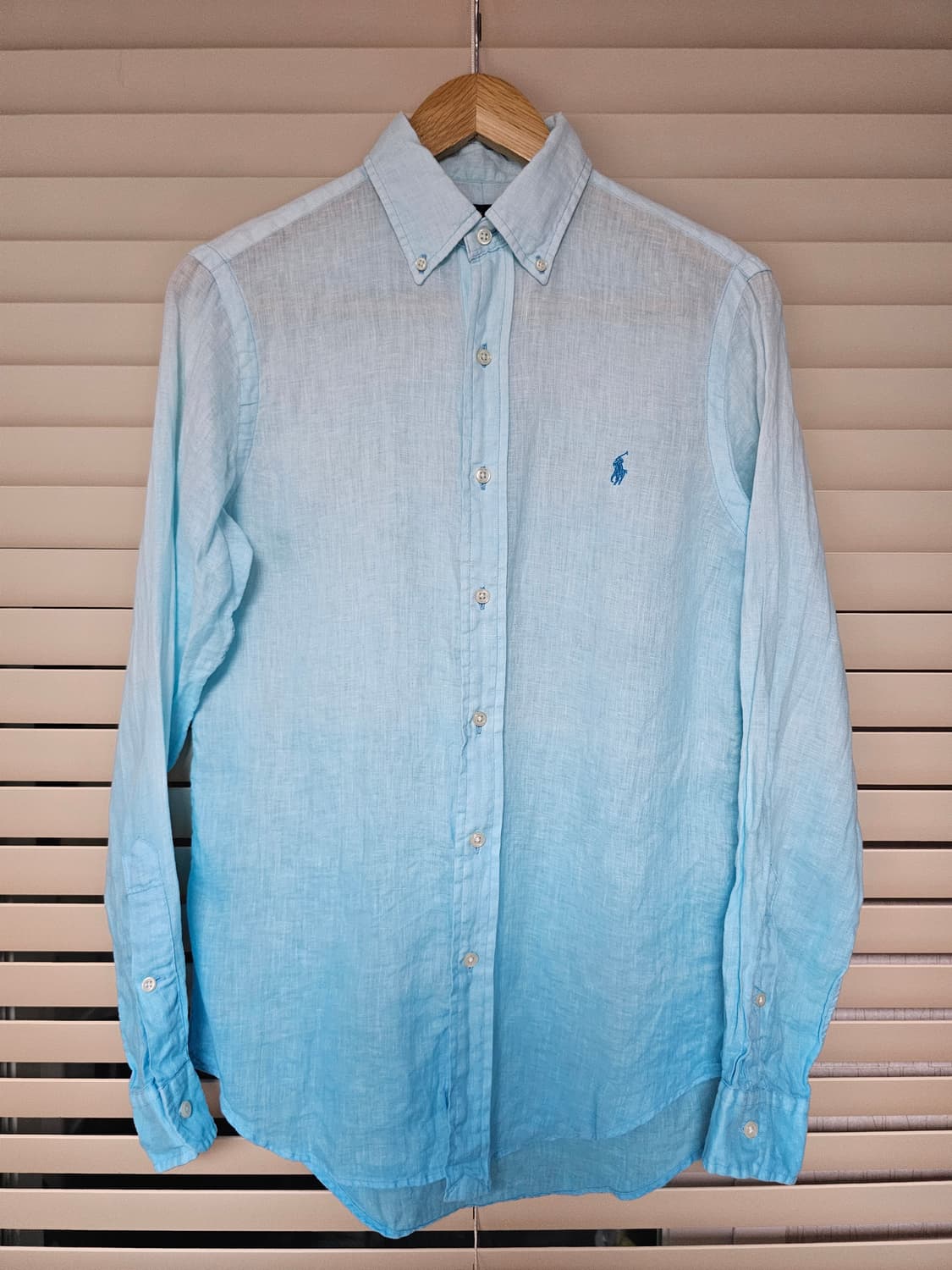 폴로 랄프로렌 린넨 셔츠 하늘색 XS(여성55~66) 상품이미지1