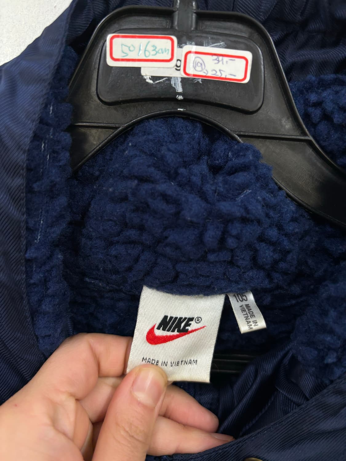 나이키 올드스쿨 양털 롱 후드점퍼 상품이미지5