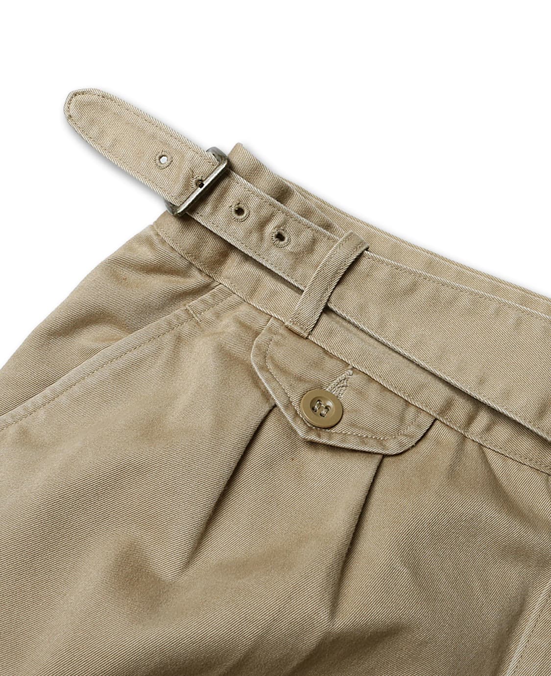 케네스 필드 [Kenneth Field] 베이지 코튼 테이퍼드 구르카팬츠 상품이미지4