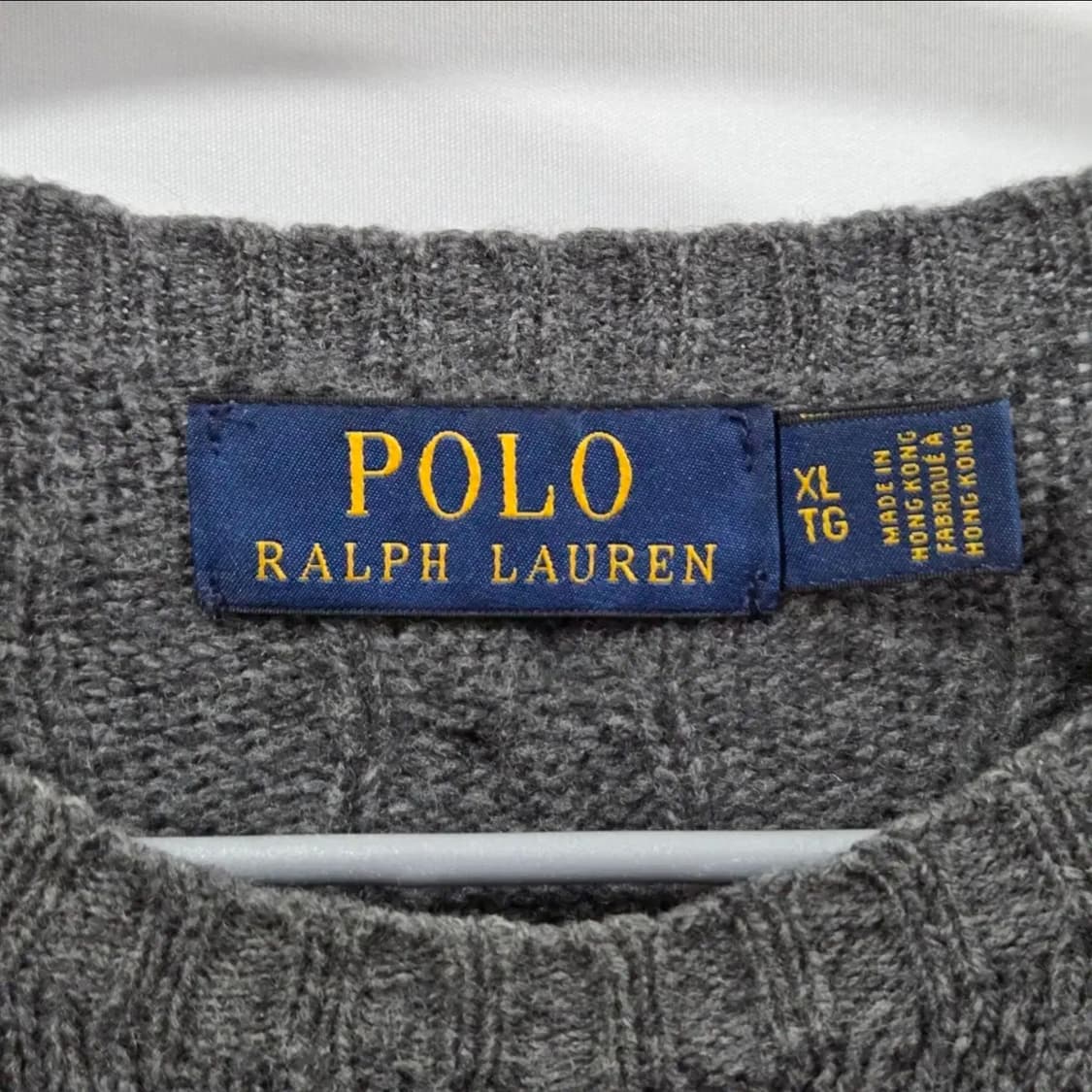 폴로랄프로렌 울 캐시미어 케이블 니트 XL 상품이미지3