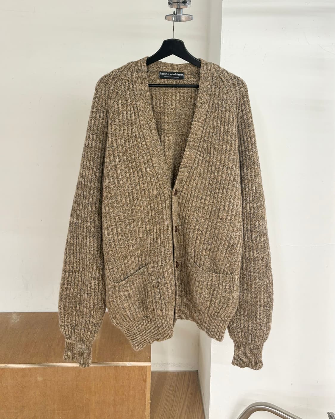 케르스틴 아돌프손 캐시미어 벌룬 가디건 상품이미지1