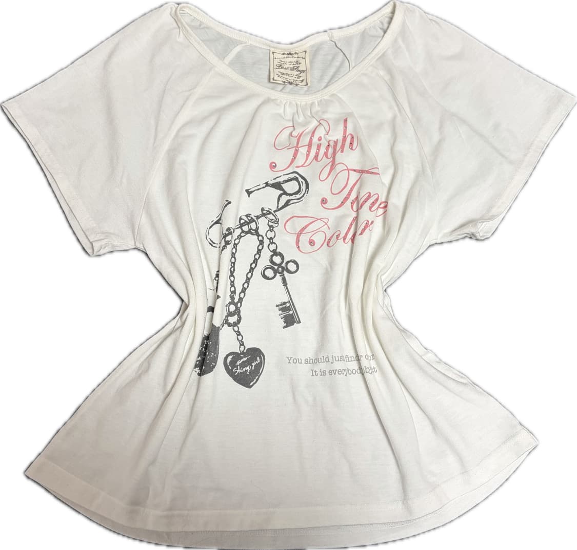 키&클립 프린팅 빈티지 카훌넥 상품이미지1