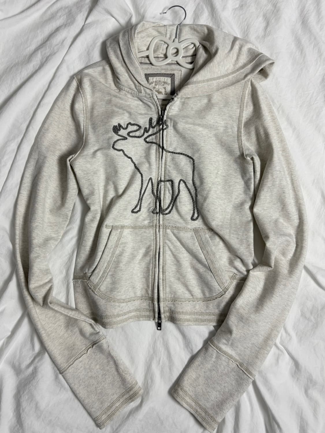 아베크롬비 오트밀 후드집 상품이미지4