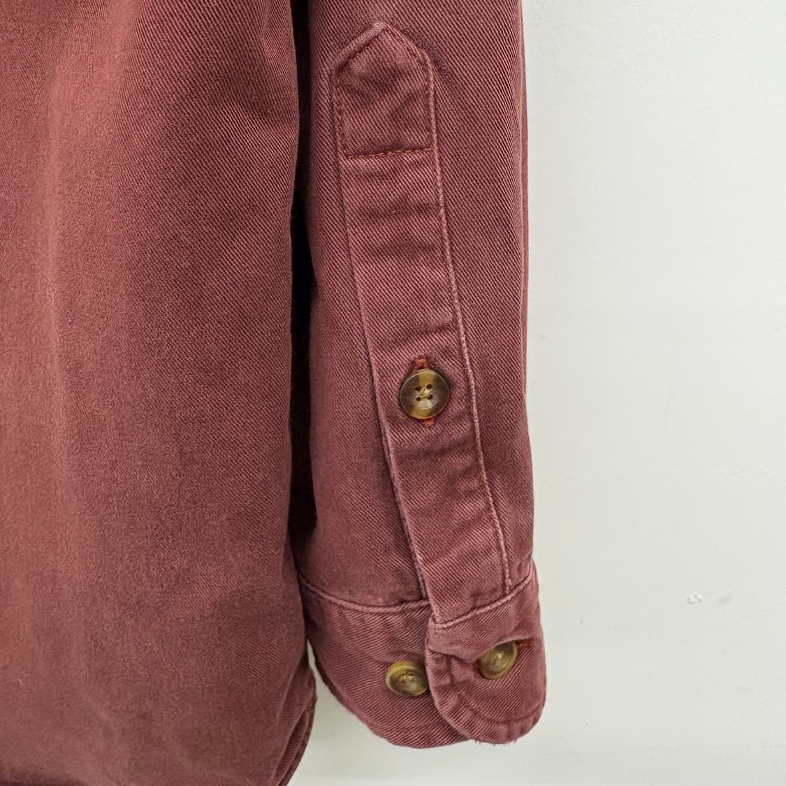 칼하트 버건디 긴팔 셔츠 남/L 상품이미지5