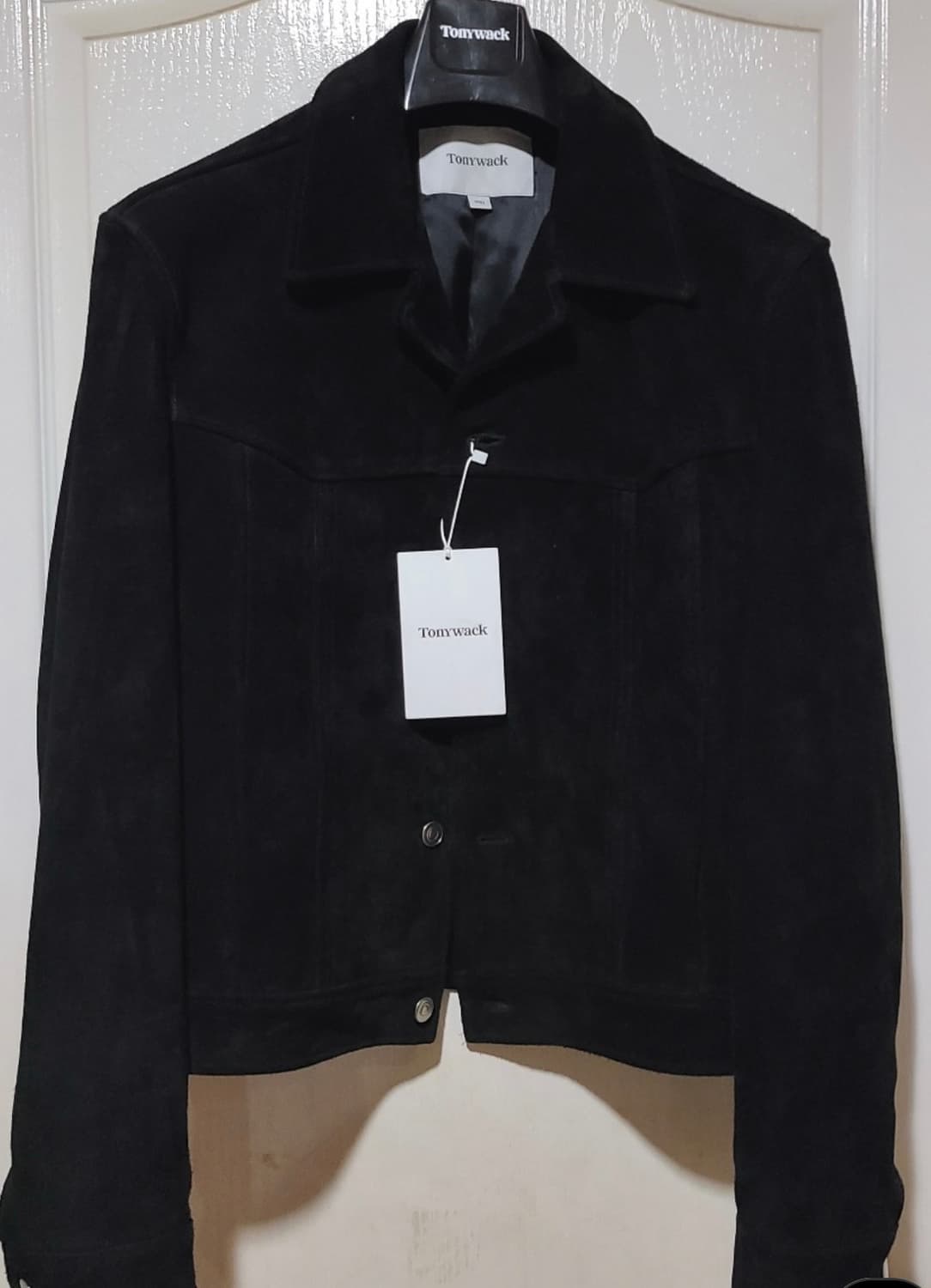 토니웩 블랙 스웨이드 트러커 자켓 M 상품이미지1