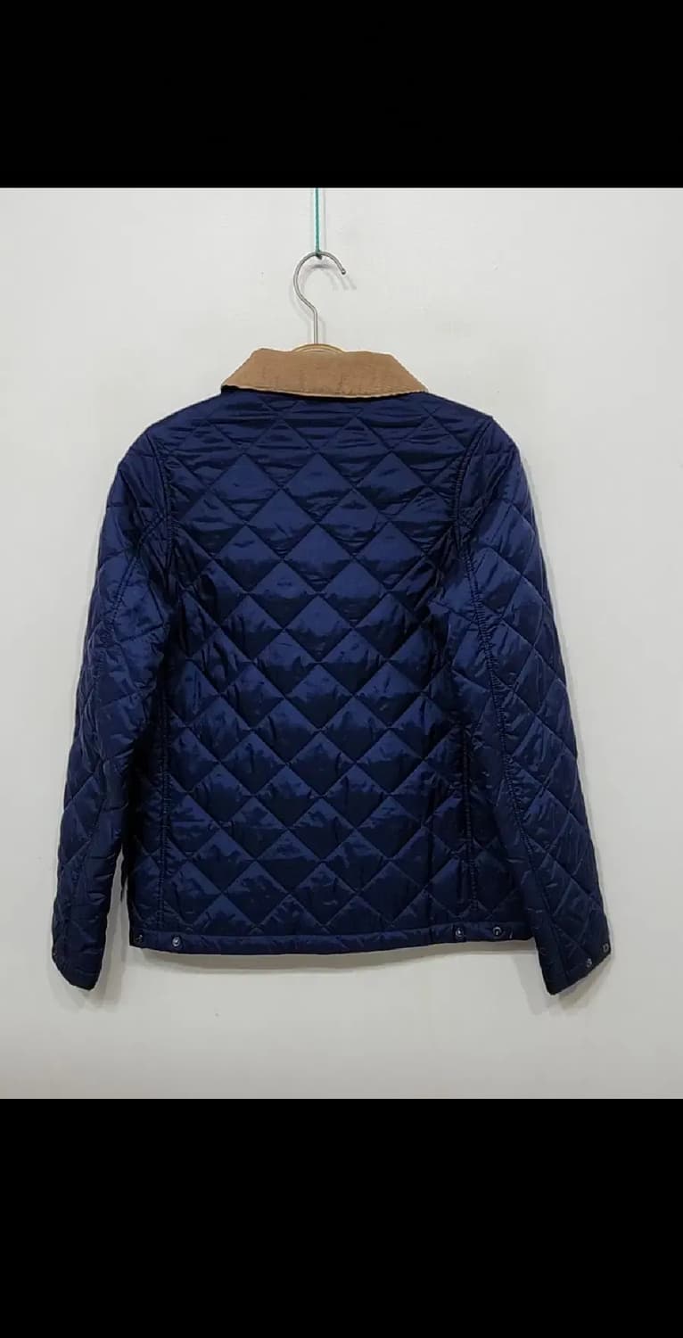 (S) 바버 퀼팅자켓 남색 누빔점퍼 코듀로이 카라넥  상품이미지6