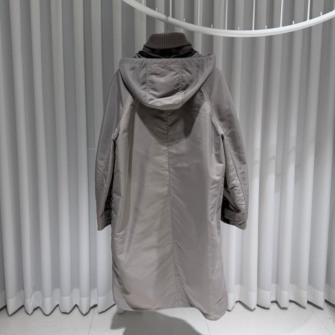 (A+/46) / 에르메스 양가죽 손목 로고 롱자켓 롱코트 상품이미지6