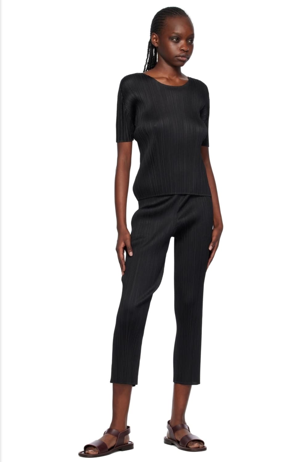 플리츠플리즈 No. PP31-JF432 플리츠 발목 팬츠 2size 상품이미지2