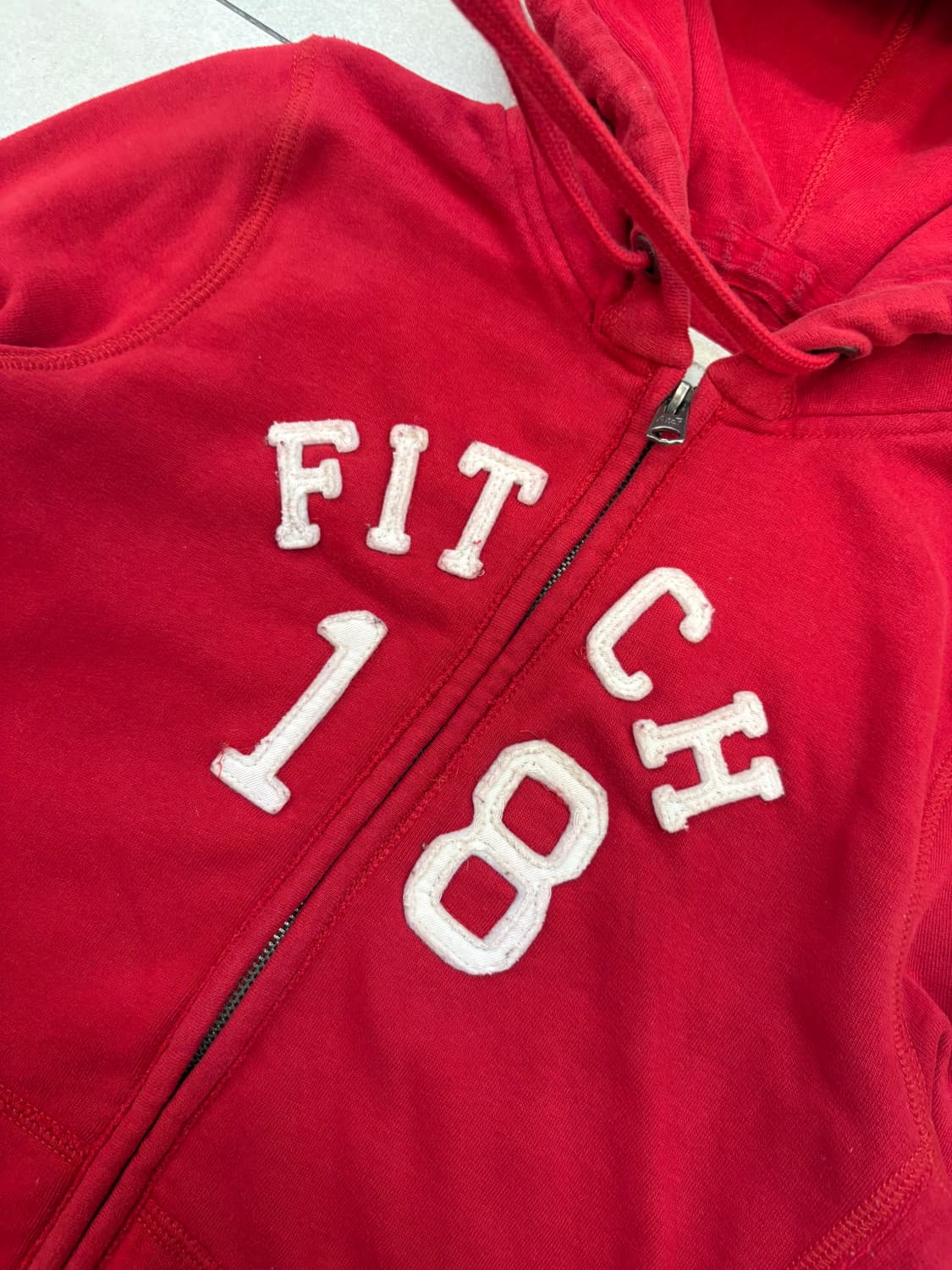 아베크롬비 피치 레드 후드집업 상품이미지4