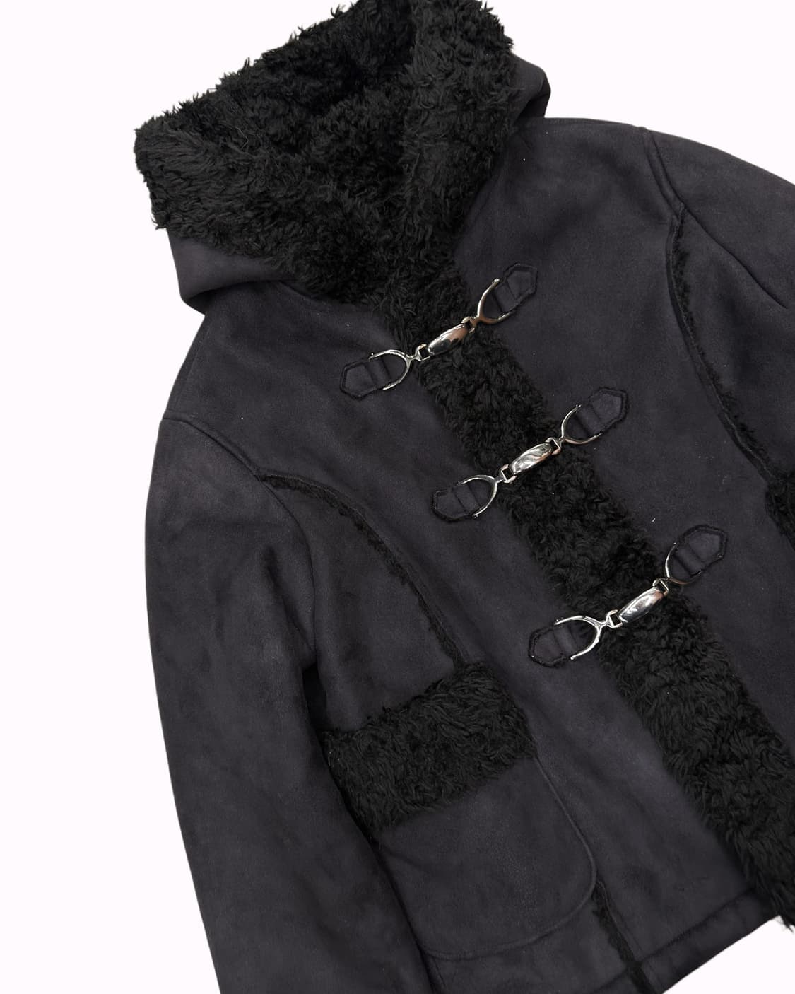 duffle shearling hood jacket 상품이미지3