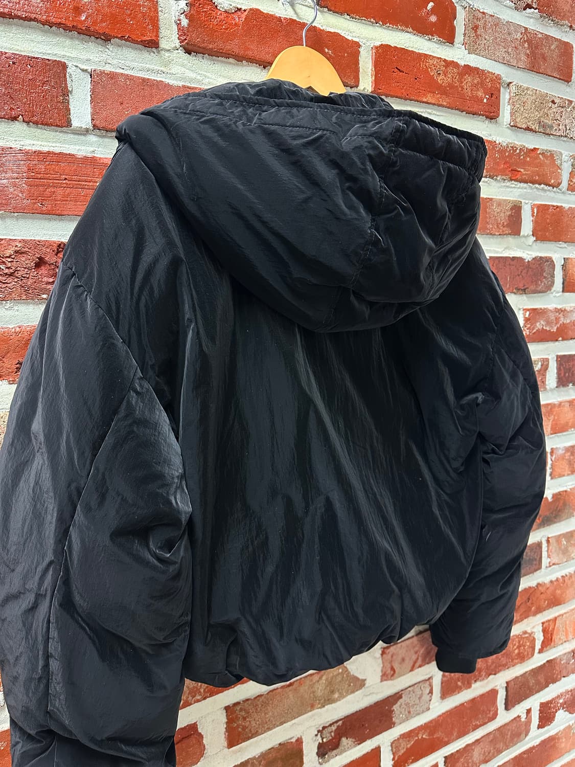 (OS)MURUA 글로시 크롭 패딩 상품이미지7