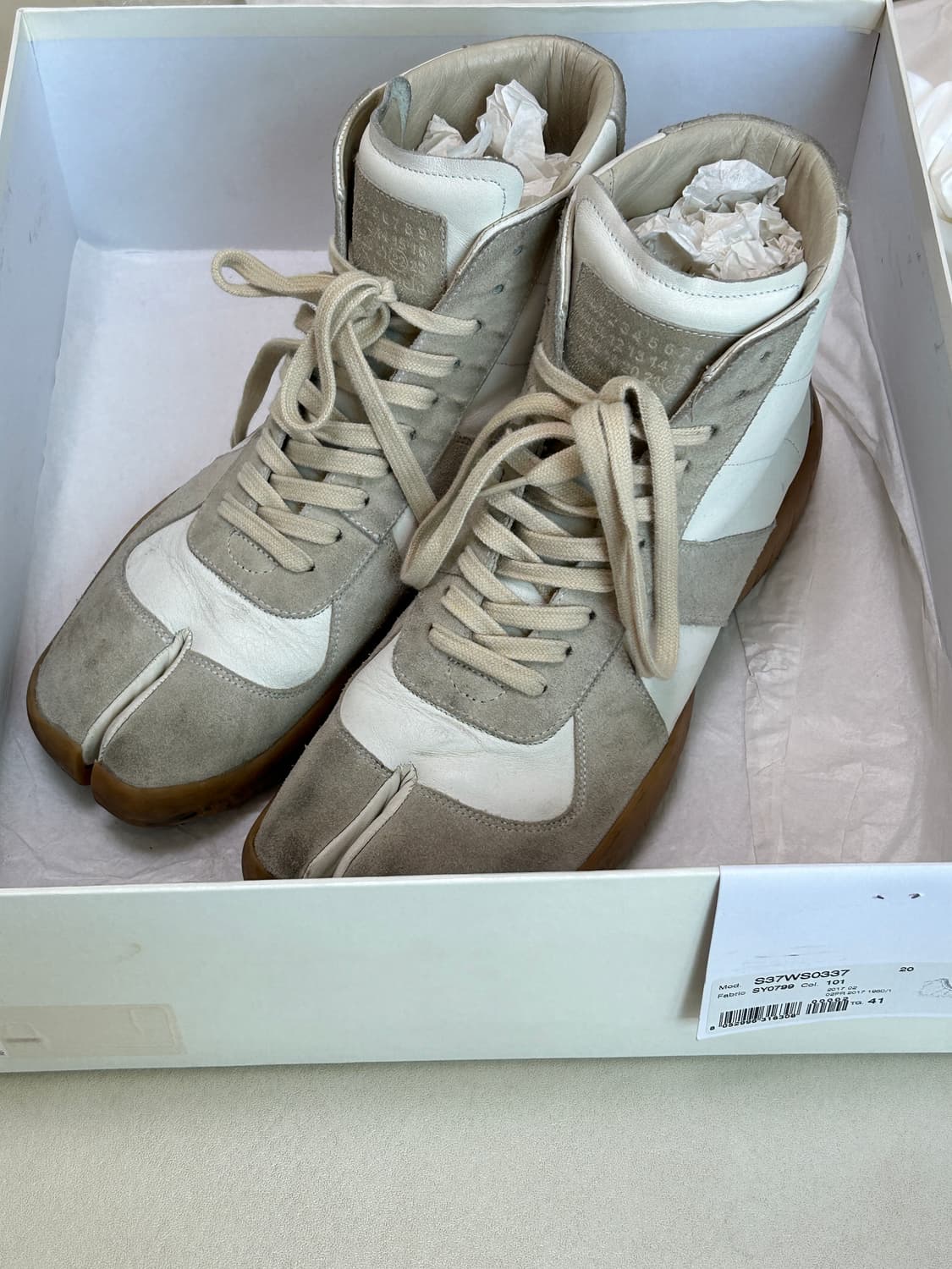 메종 마르지엘라 독일군 타비 하이탑 판매합니다. 상품이미지1