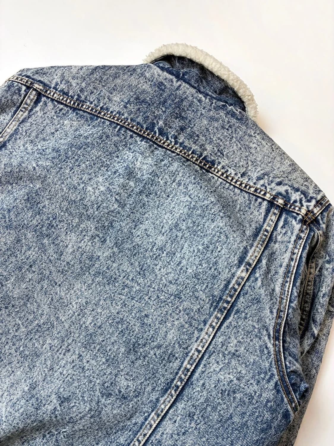 써지오 바렌테 80's 양털 라이더 데님 트러커 자켓 PN5722 상품이미지6