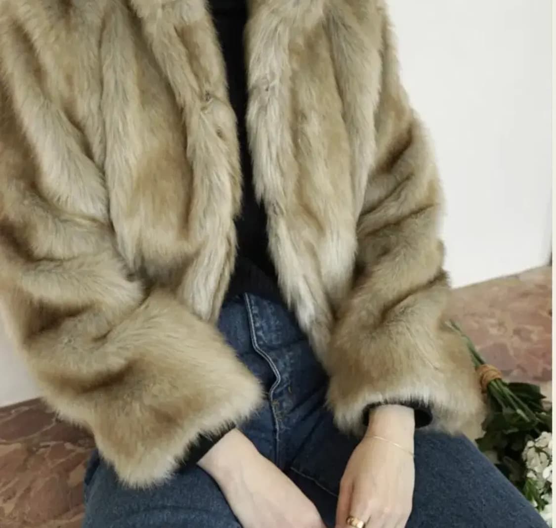 언라벨 퍼자켓 상품이미지1