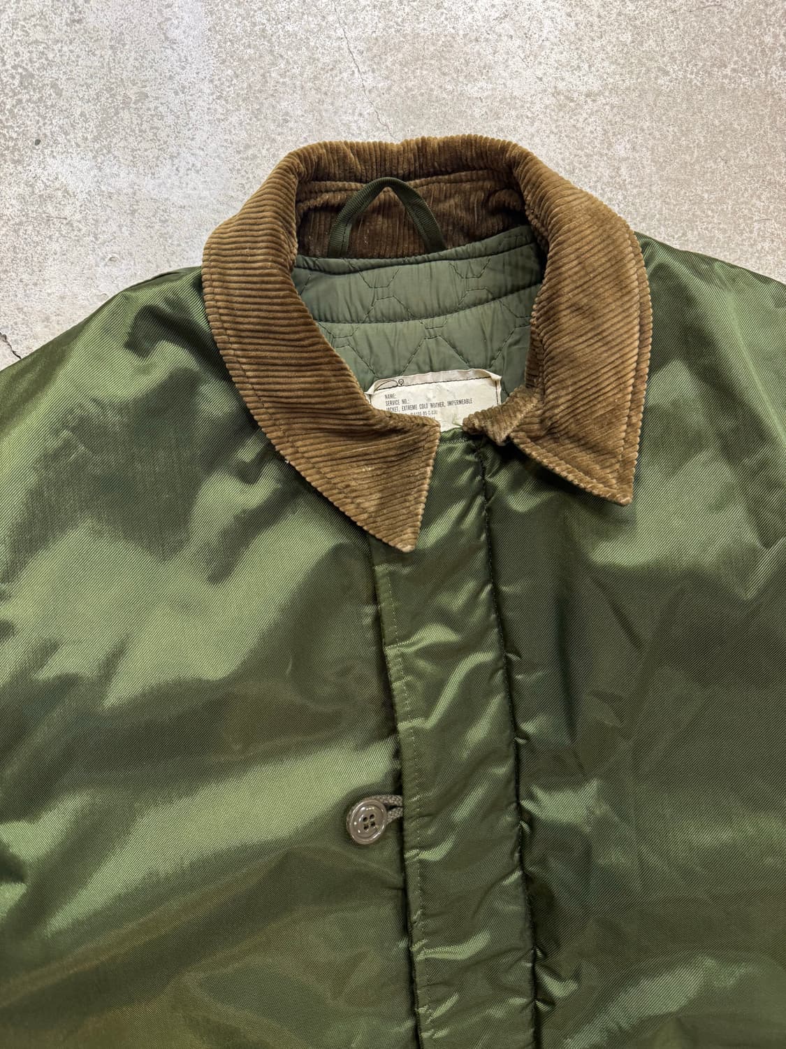 80s U.S NAVY 덱 자켓 오리지널 알파 인더스트리 상품이미지3