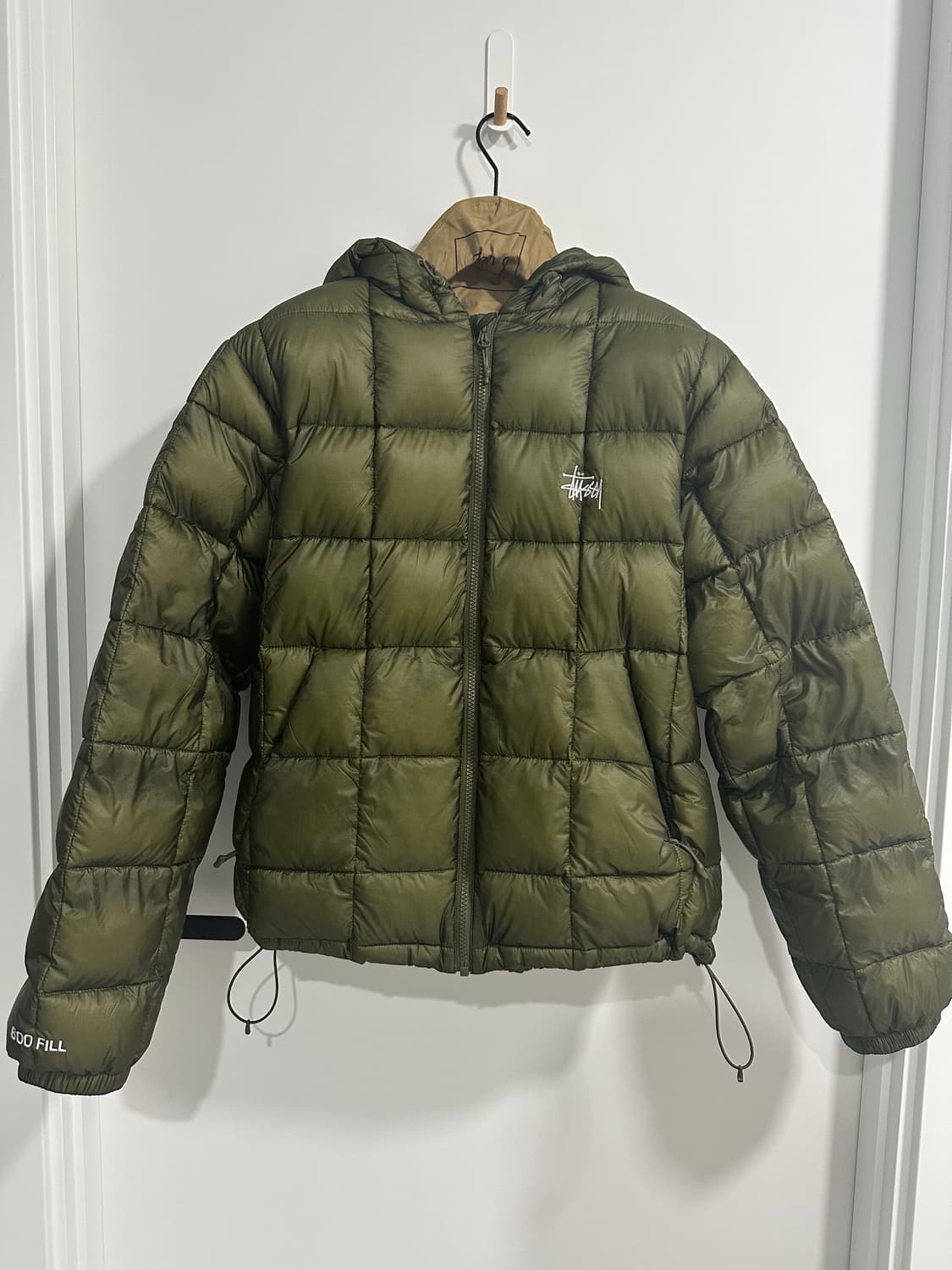 [M] 스투시 미드웨이트 후드 올리브 상품이미지1