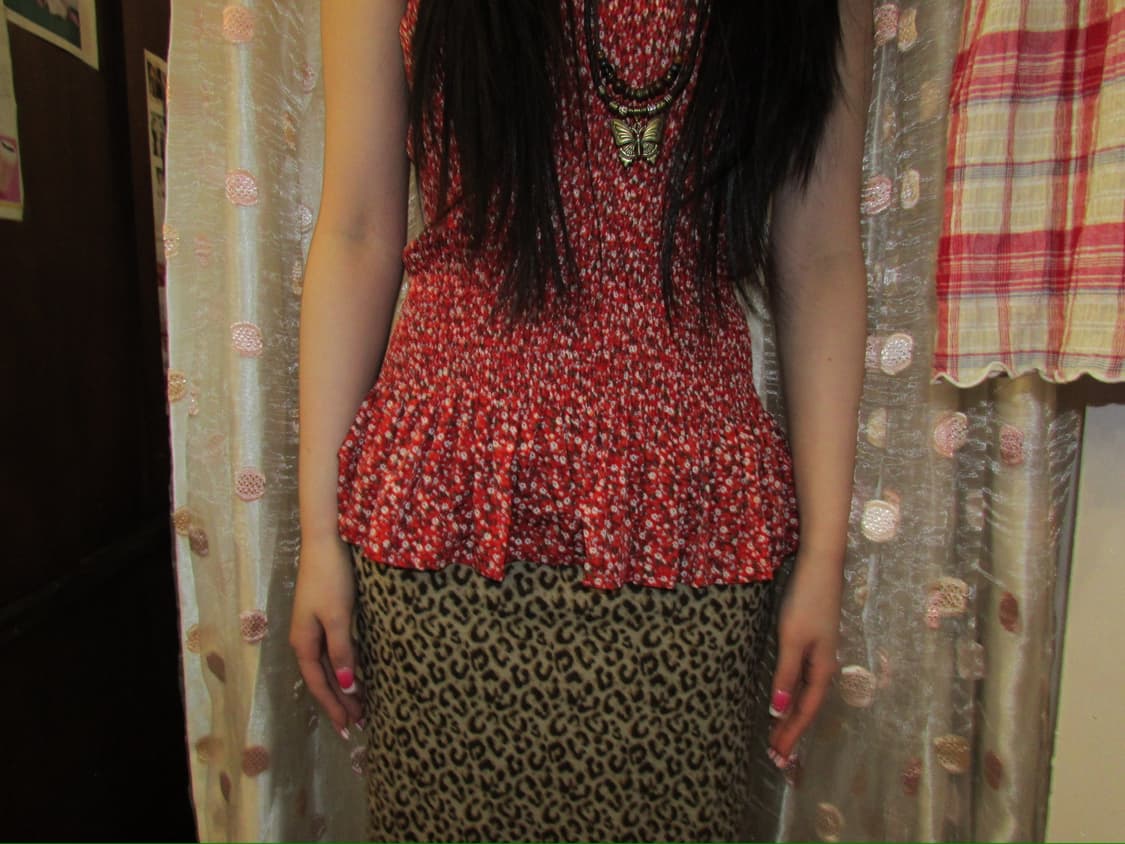 jpn vintage red dot tank top 상품이미지2