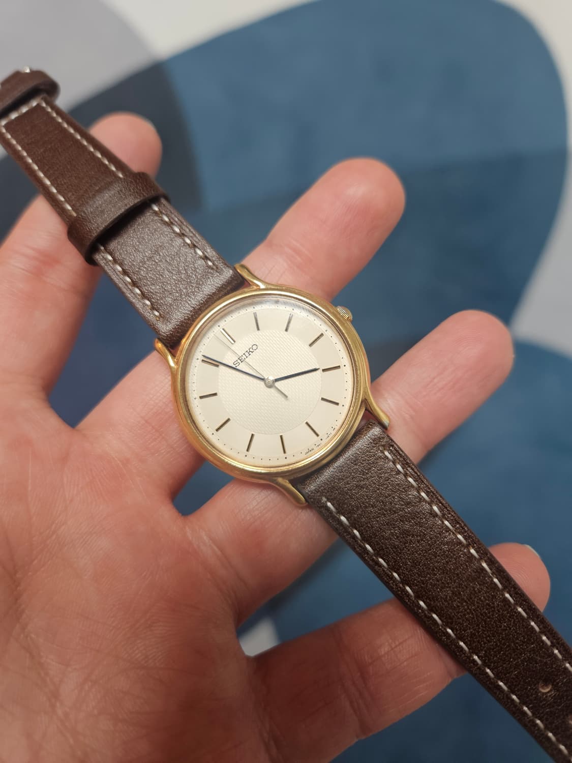 1990s 세이코 금장 쿼츠 빈티지 시계 상품이미지2