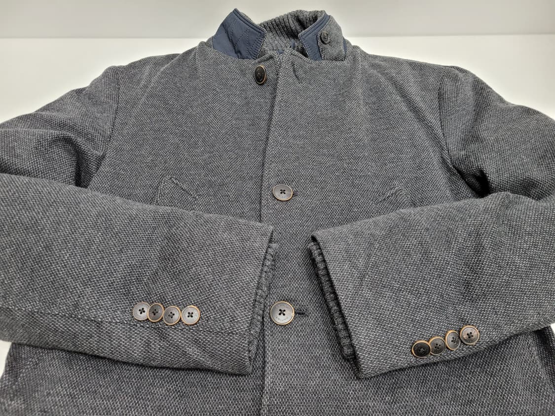 series 시리즈 이중 플라켓 다운 패딩 코트 / 남 100 차콜 
 상품이미지3