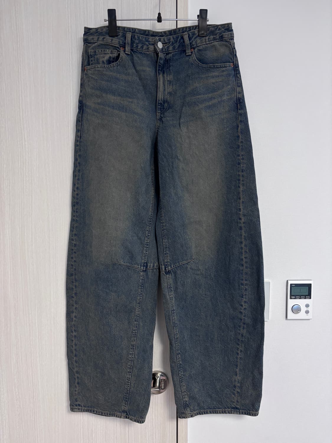 29 자라 ZARA 워싱 벨벳 데님 팬츠 상품이미지1