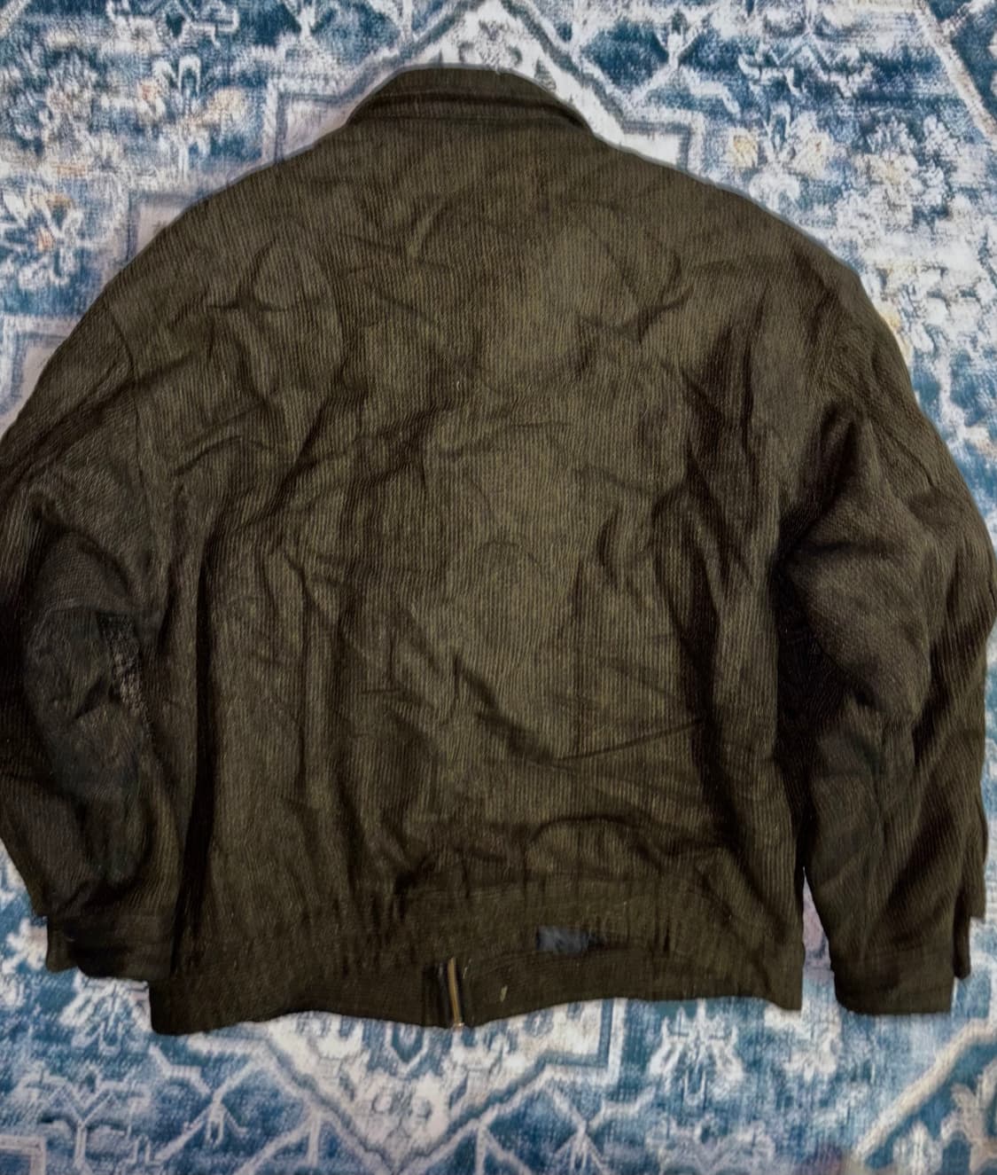 일본 빈티지 해링본 니트 봄버 자켓 상품이미지2