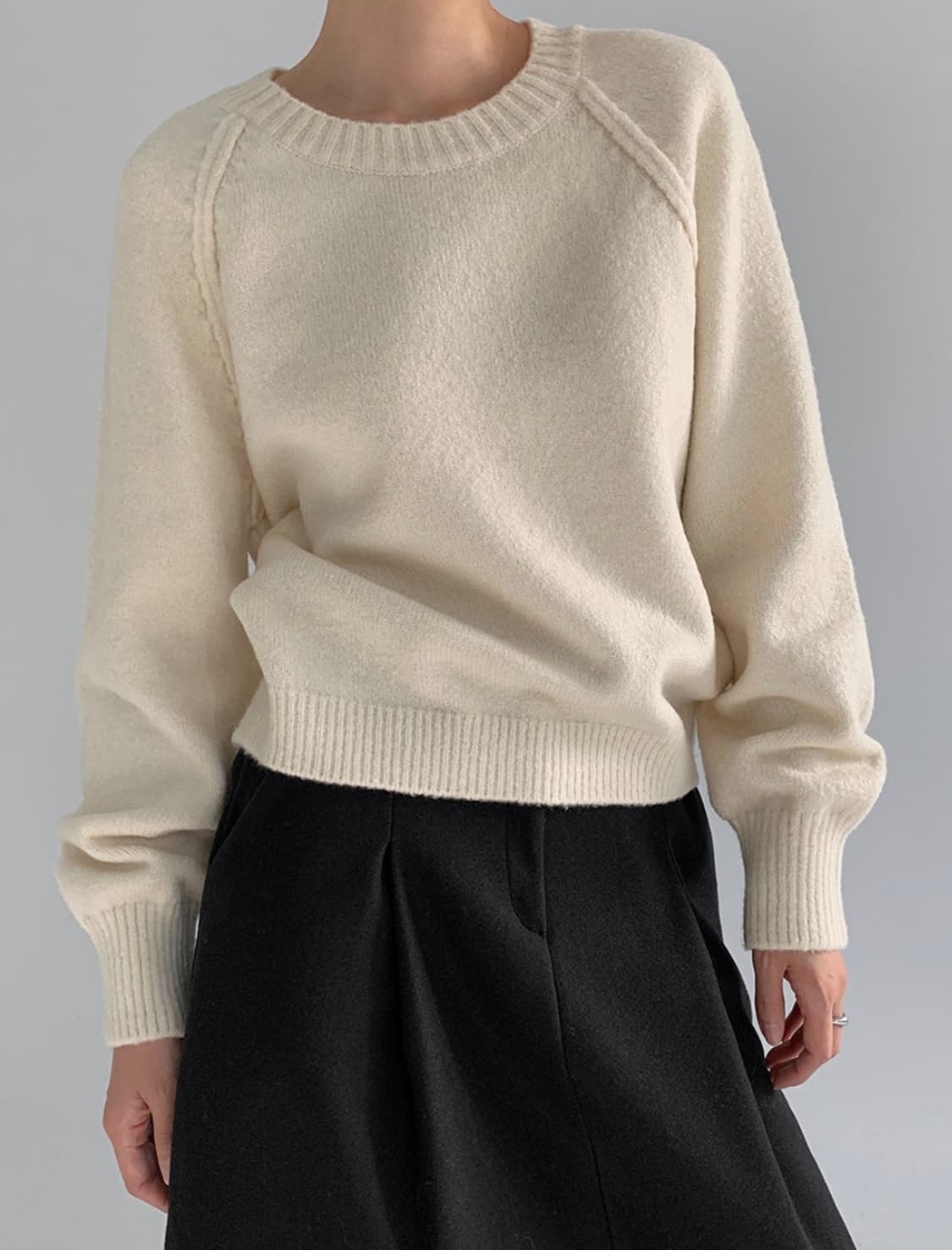 매니크 아이보리 니트 상품이미지1