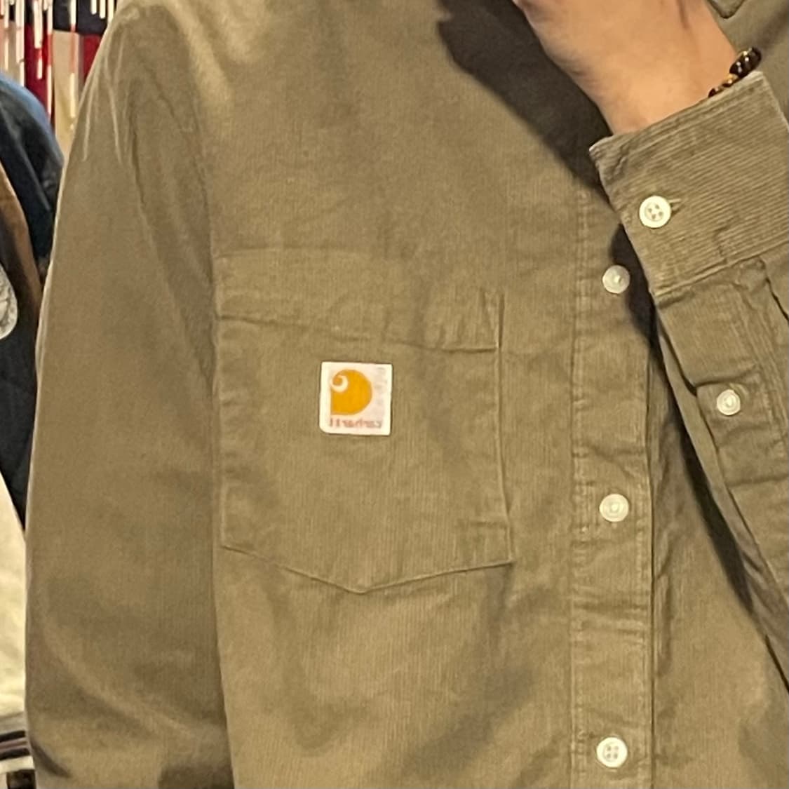 [IM] carhartt 칼하트 베이지 코듀로이 긴팔셔츠 상품이미지6
